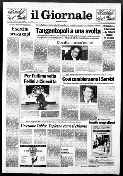 Il giornale : quotidiano del mattino